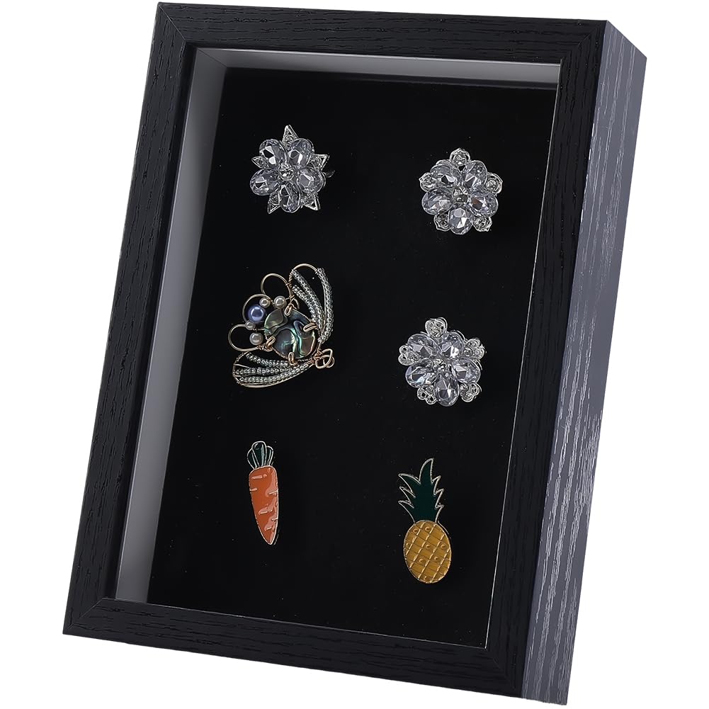 Amazon.com - CRASPIRE Black Lapel Pin Display Frame 7x5x1.7 Inch